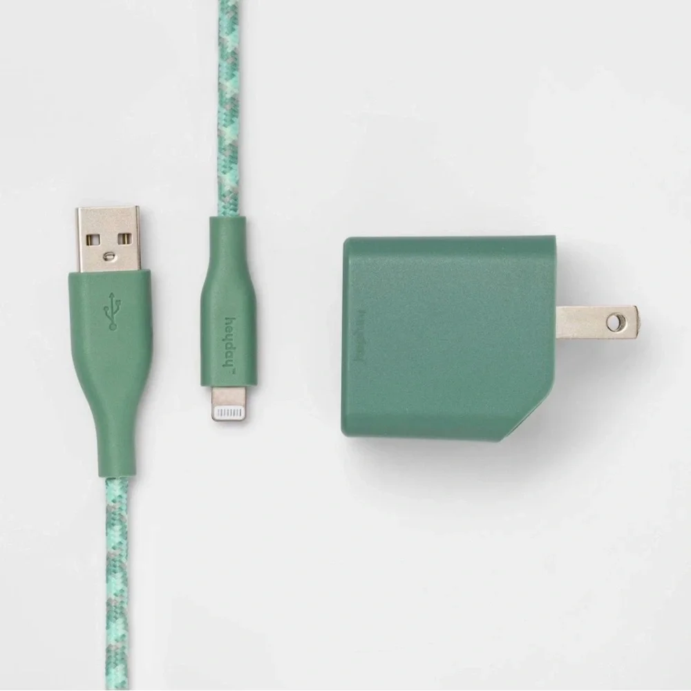 2-Port Wall Charger 15W USB-C & 5W USB-A MFI CERTIFIED Lightning